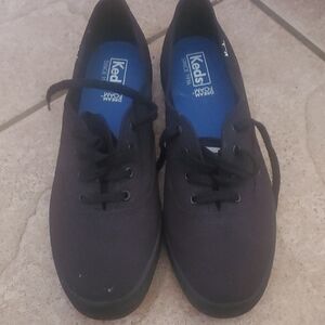 Keds Classic Black Lace-Up Sneakers